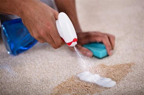 Stain removing solution for blue magic carpets